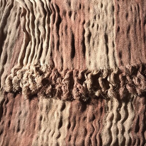 Madagascar Pure WildRare Silk Fringed Table Runner. OS - Picture 2 of 3